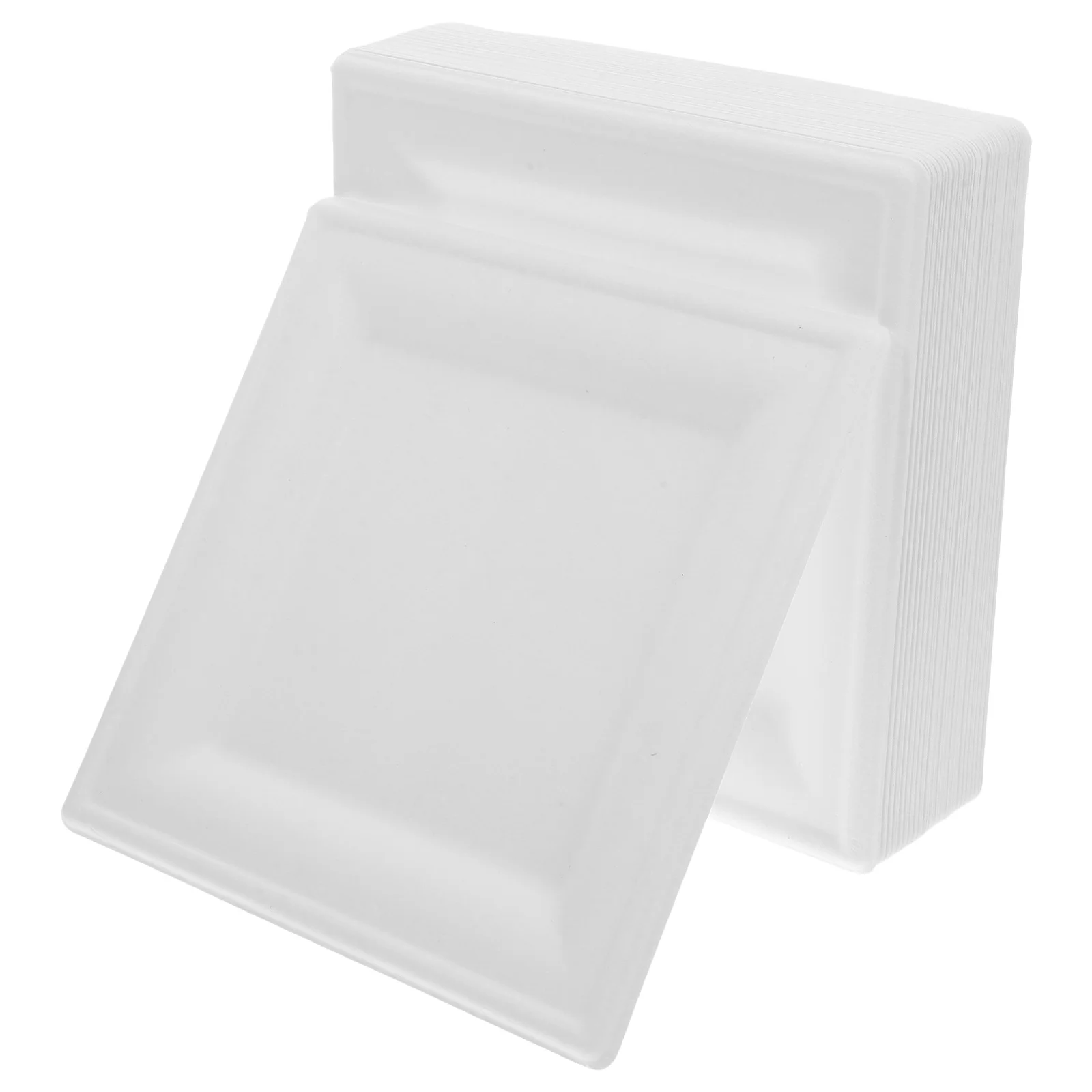 

50Pcs Disposable Paper Plates Microwave Safe Thick Small Cake Plates for Party Wedding Picnic Festival Dinner Dinner Plate