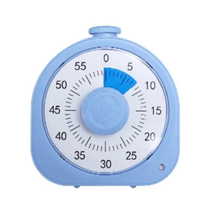 Visual Timer 60-Minutes Super Countdown Visual Timer Suitable For Children Adult Durable Mechanical Easy Install (Blue)