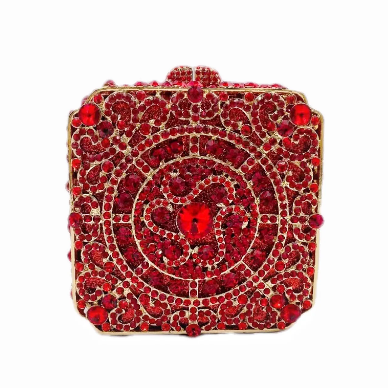 

Small Square Box Diamond Dinner Bag Banquet Rhinestone Clutch Purse Bolsos De Fiesta Purses For Woman Women's Rhinestone Handbag