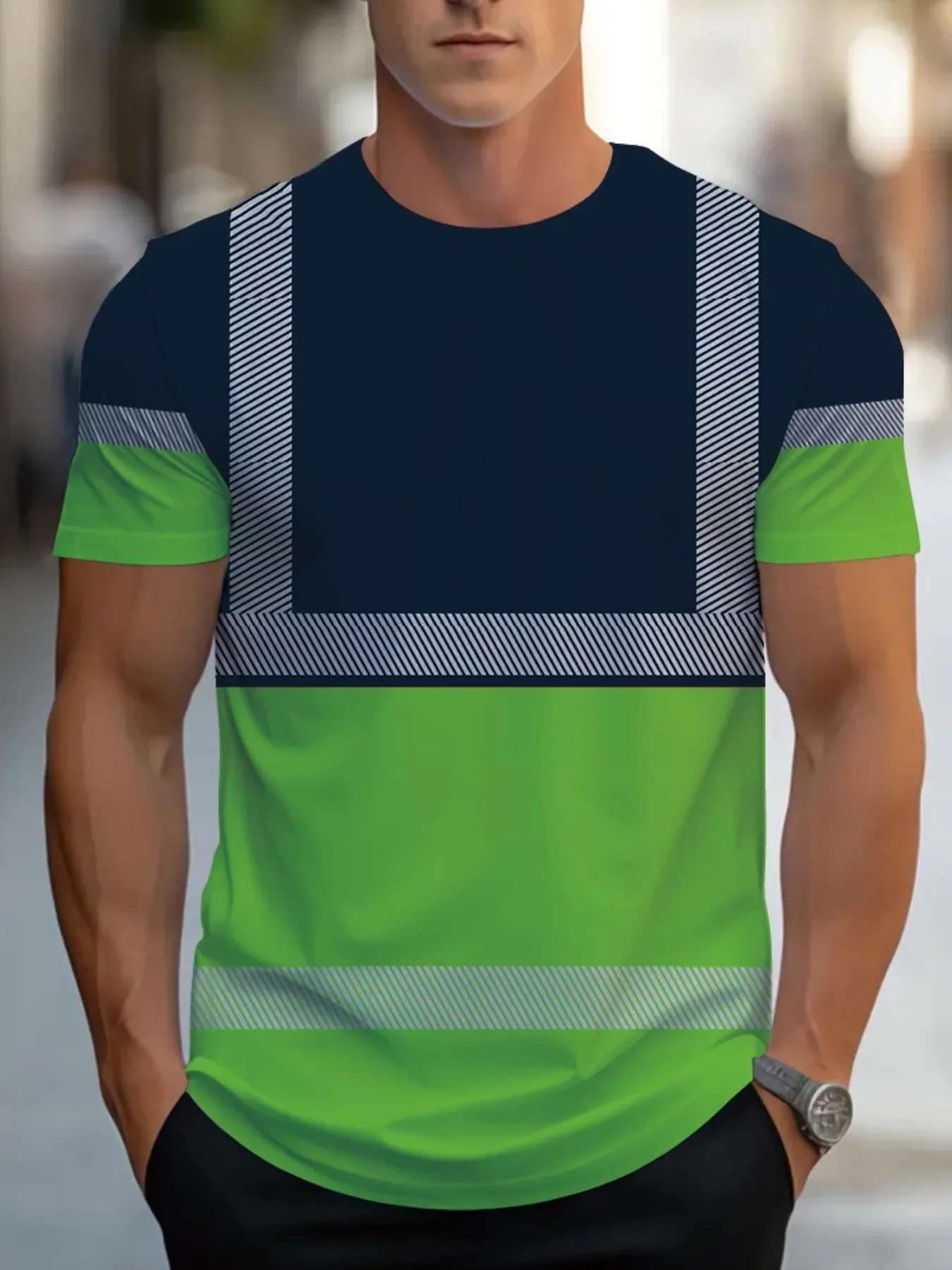 

Мужская футболка с 3D-принтом из дышащей легкой ткани, обычная версия, футболка с круглым вырезом и короткими рукавами, удобная версия