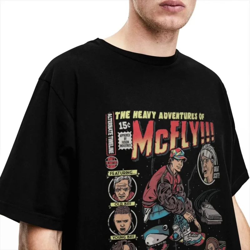 Marty McFly Back To The Future for Men Women T Shirts Merchandise Awesome O Neck T-Shirt Cotton Gift Idea Clothing