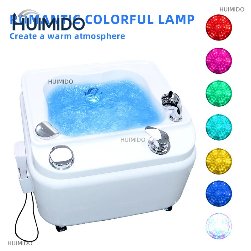 Electric Foot Spa Basin Salon Massager Footbath Spa Vibrating Whirlpool Care With Temperature Control & Shower Head