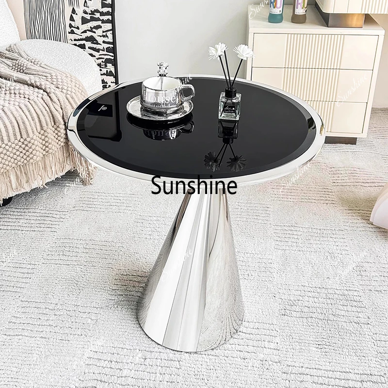 

Italian Metal Coffee Table Industrial Unique Kitchen Modern Luxury Coffee Table Simple Minimalist Mesa Auxiliar Home Furniture