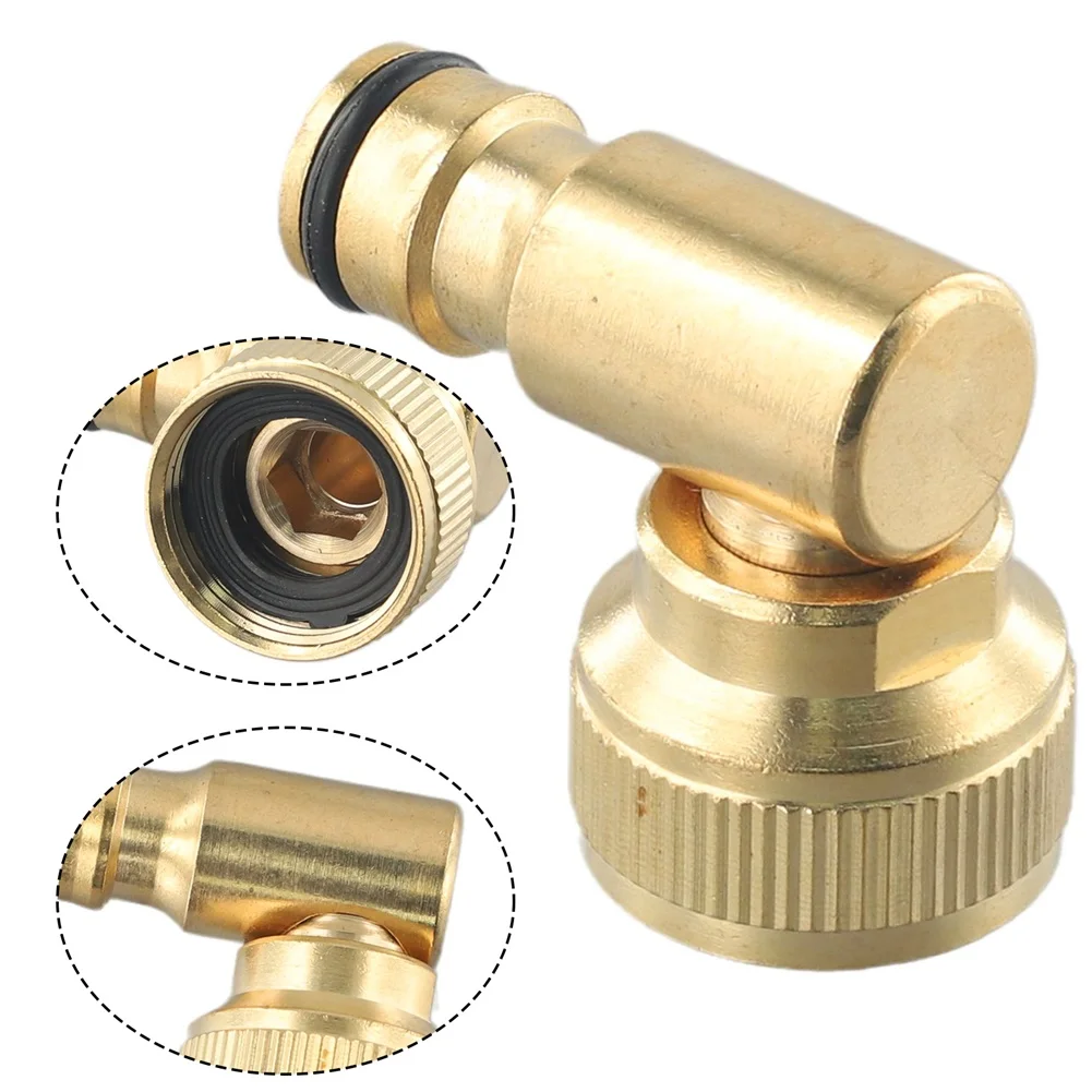 

5pcs Brass Water Pipe Nipple Connector 3/4 BSPF Threaded Tap Swivel Elbow Garden Hose Faucet Adapter Garden Tool Accessories