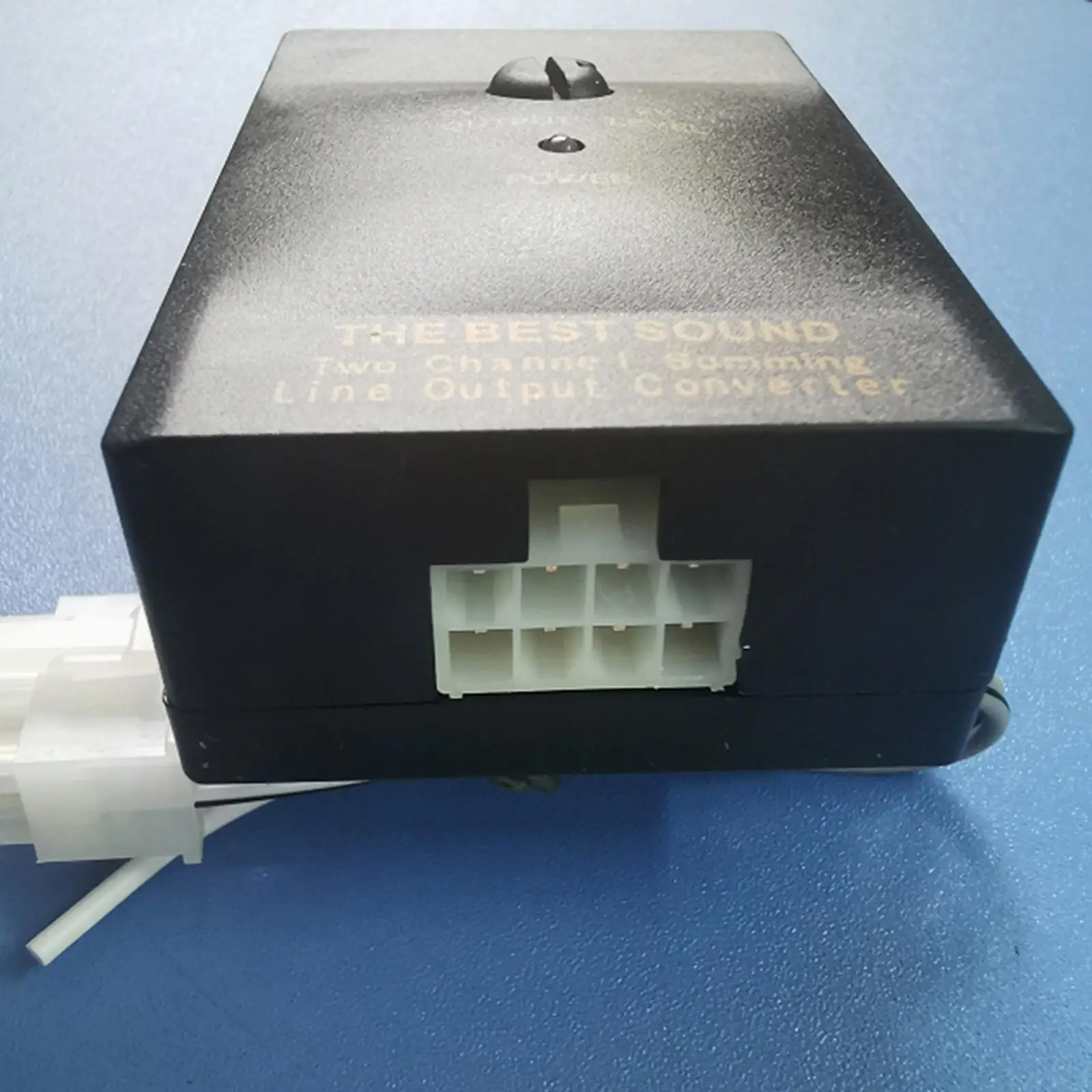 Auto Car RCA Output Stereo Speaker High to Low Converter Adapter Plastic for Amplifier Installation