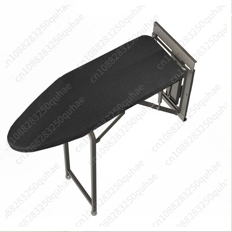 Cloakroom Cabinet Ironing Board, Retractable & Foldable, Electric Iron Holder, Vintage Style Drawer Pulls