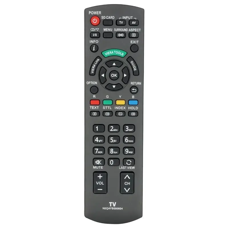 For N2QAYB000604 Panasonic-TV-Remote-Control-Replacement, For Panasonic TV TH-L32C30A TH-L32E3A TH-L32U30A TH-L32X30A TH-L32X50A