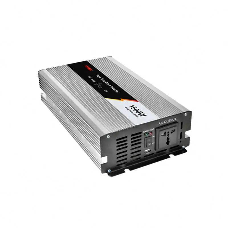 2026 Pure Sine Wave 1500 Watt Single Phase DC to AC Power Inverter for Home & Automotive Use