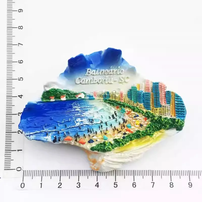 Brasil características criativas lembranças de viagem ímãs de geladeira presentes artesanato decoração de casa