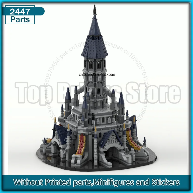 Sławny Film Gra Zamek Dzikich MOC Klocki Konstrukcyjne DIY Składanka Architektura Diorama Widok Ulicy Ekspozycja Kolekcja Zabawki Xm