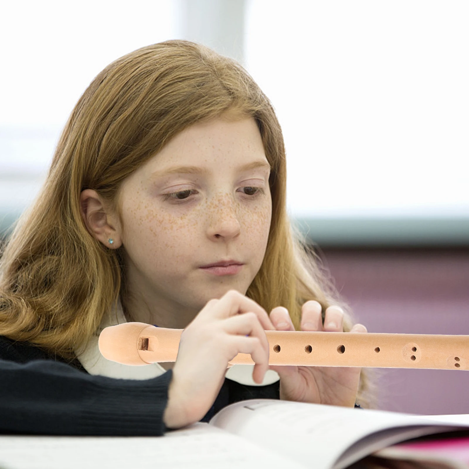 

8 Hole Soprano Recorder Music Flute Instrument Wood Clarinet ABS Material Accurate Tones Exquisite Workmanship