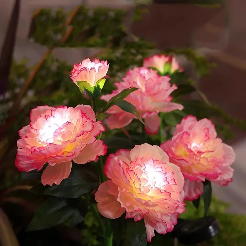 

LED Solar Simulation Peony Flower Solar LED Light Garden Yard Lawn Night Lamp Landscape Garden Home Christmas Decoration