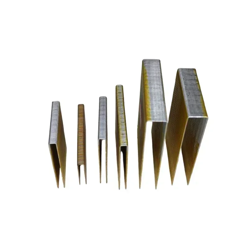 U Type Nails 15GA Q1514 Staples Heavy Wire Staple 500 PCS Uphostery Staple Pins Strip Tacks for Pneumatic Nail Guns Wooden Floor