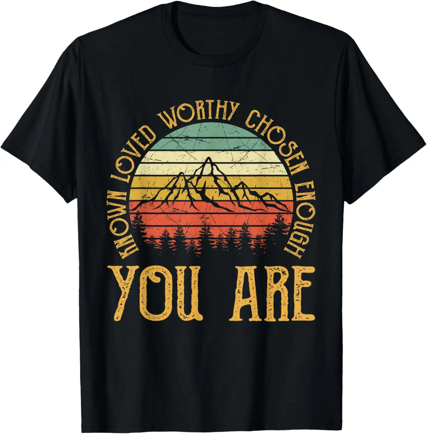 You Are Known Loved Worthy Chosen Enough Tshirt Christian T-Shirt