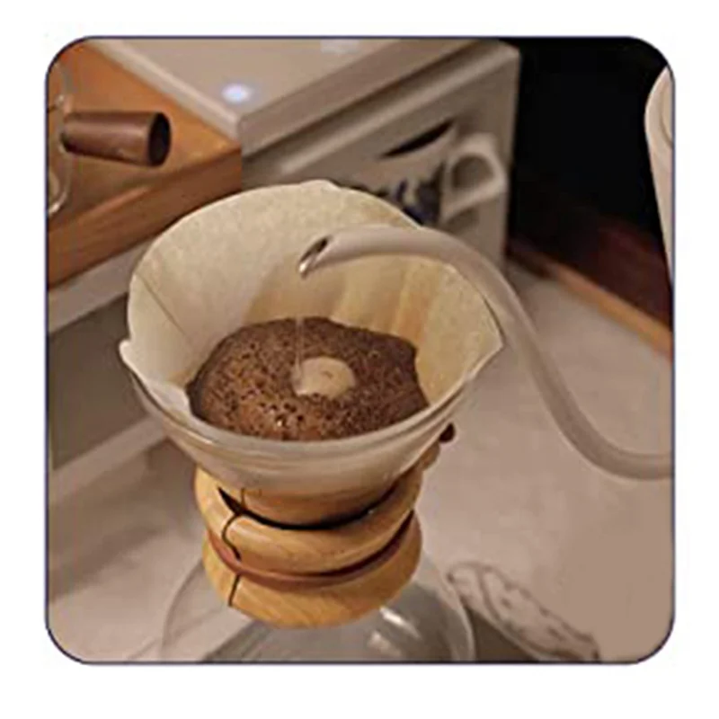 A008 Hand-Brewed Coffee Filter Paper Thickened Cone-Shaped Coffee Filter Paper Drip Tea Filter Cup 50