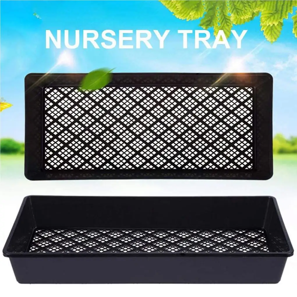 2pcs Seedling Tray Lightweight Seed Starters Mesh Bottom Seedlings Box