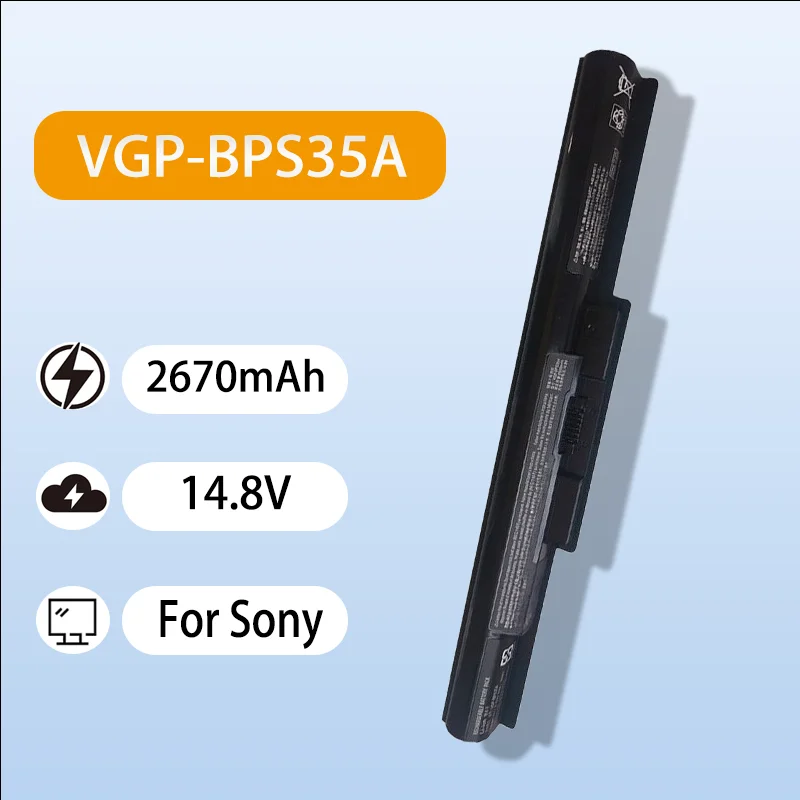 

Premium VGP-BPS35A Laptop Battery For Sony VAIO Fit 14E 15E SVF143A1 14.8V 2670mAh Safe Durable High Performance Battery