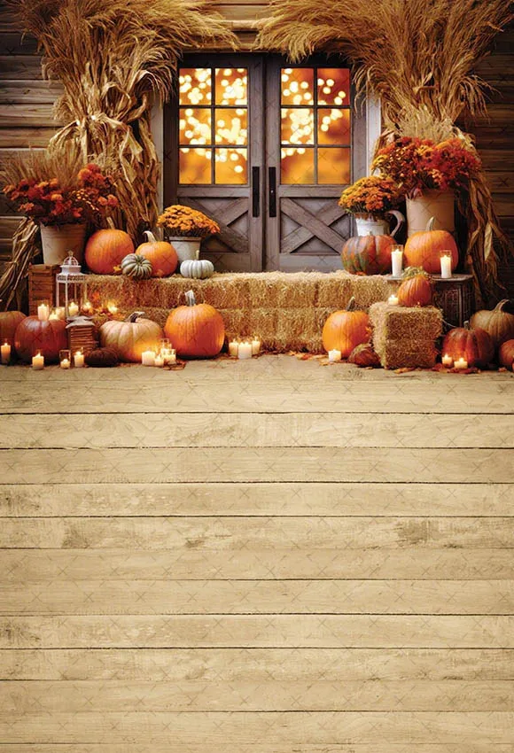 Fondo de fotografía Mehofond otoño rústico granero calabaza cosecha arce niños cumpleaños arte retrato decoración telón de fondo estudio fotográfico