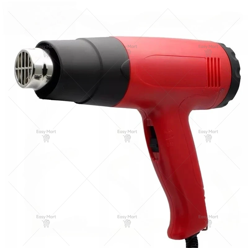 Hot Air Gun POF Heat Shrinkable Film Shrink Bag Industrial 1800w Temperature Control Hair Dryer Hot Air Duct Digital Display