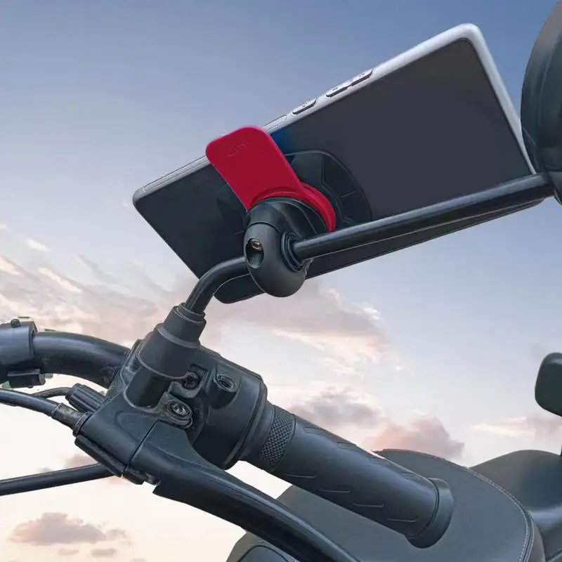Motorcycle Phone Mount 360 Rotation Motorcycle Mirror Phone Mount Cell Phone Holder Motorbike Phone Mount For Motorcycle Moped