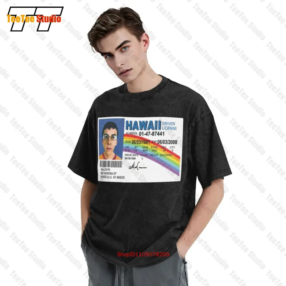 Mclovin License Super Bad Movie Tv Vintage Unisex T-Shirt V9OE