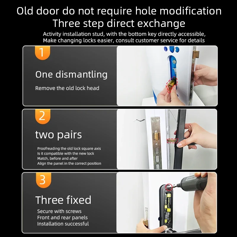 Imagem -06 - Fechadura Inteligente de Porta com Impressão Digital Fácil Instalação Ponte de Alumínio à Prova Dágua com Aplicativo Tuya Ttlock tipo de Encaixe Múltiplo