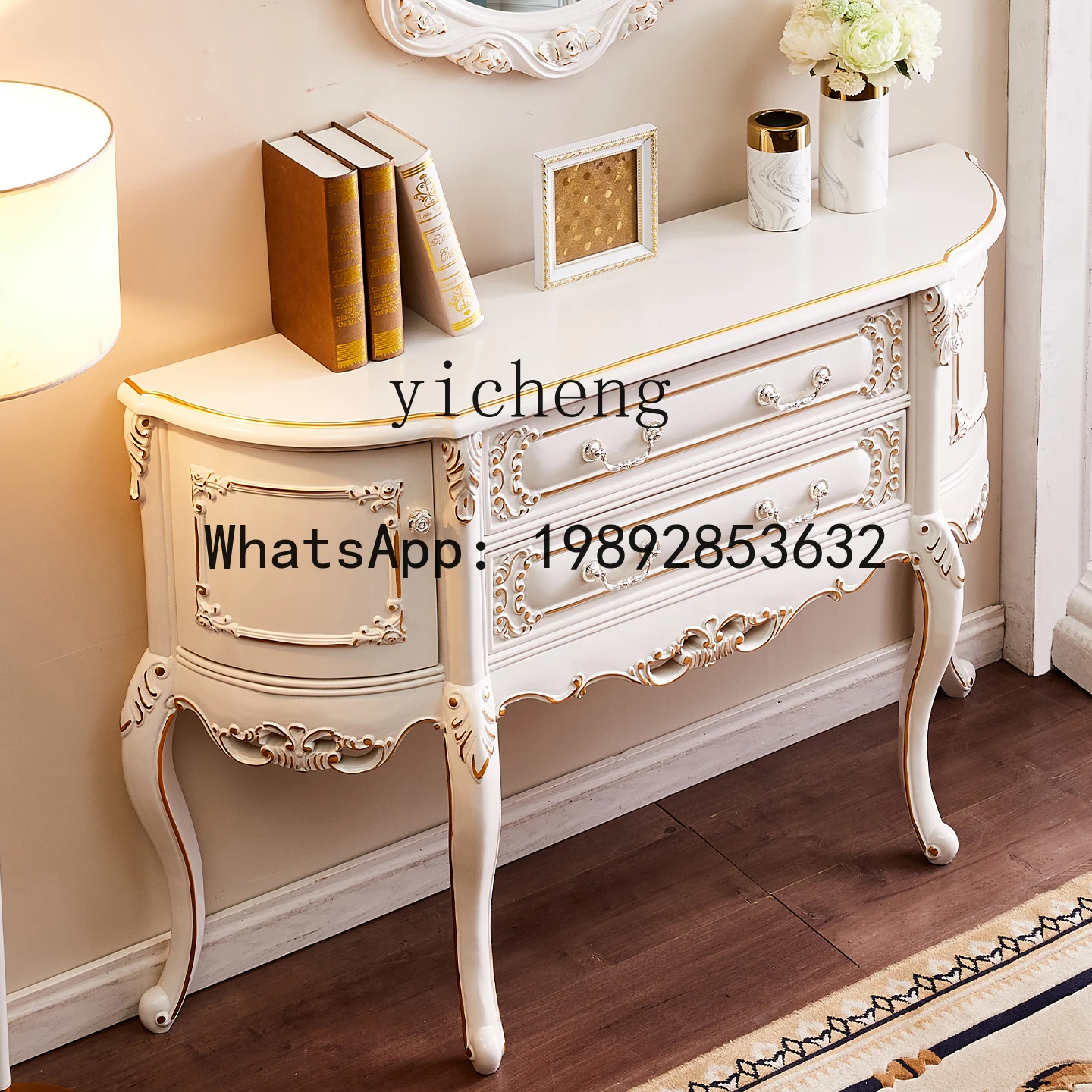 all solid wood porch cabinet locker villa oversized semicircular foyer cabinet