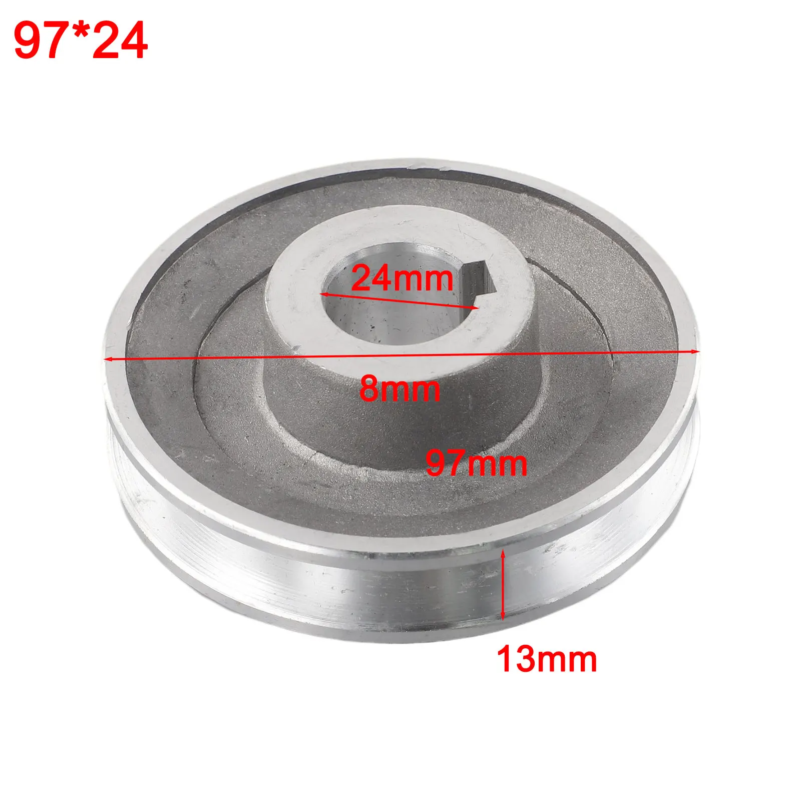 19/24mm Single-Slot V-Belt Pulley 97mm A Type Pulley For Air Compressor Triangle Belt Power Tool Accessories