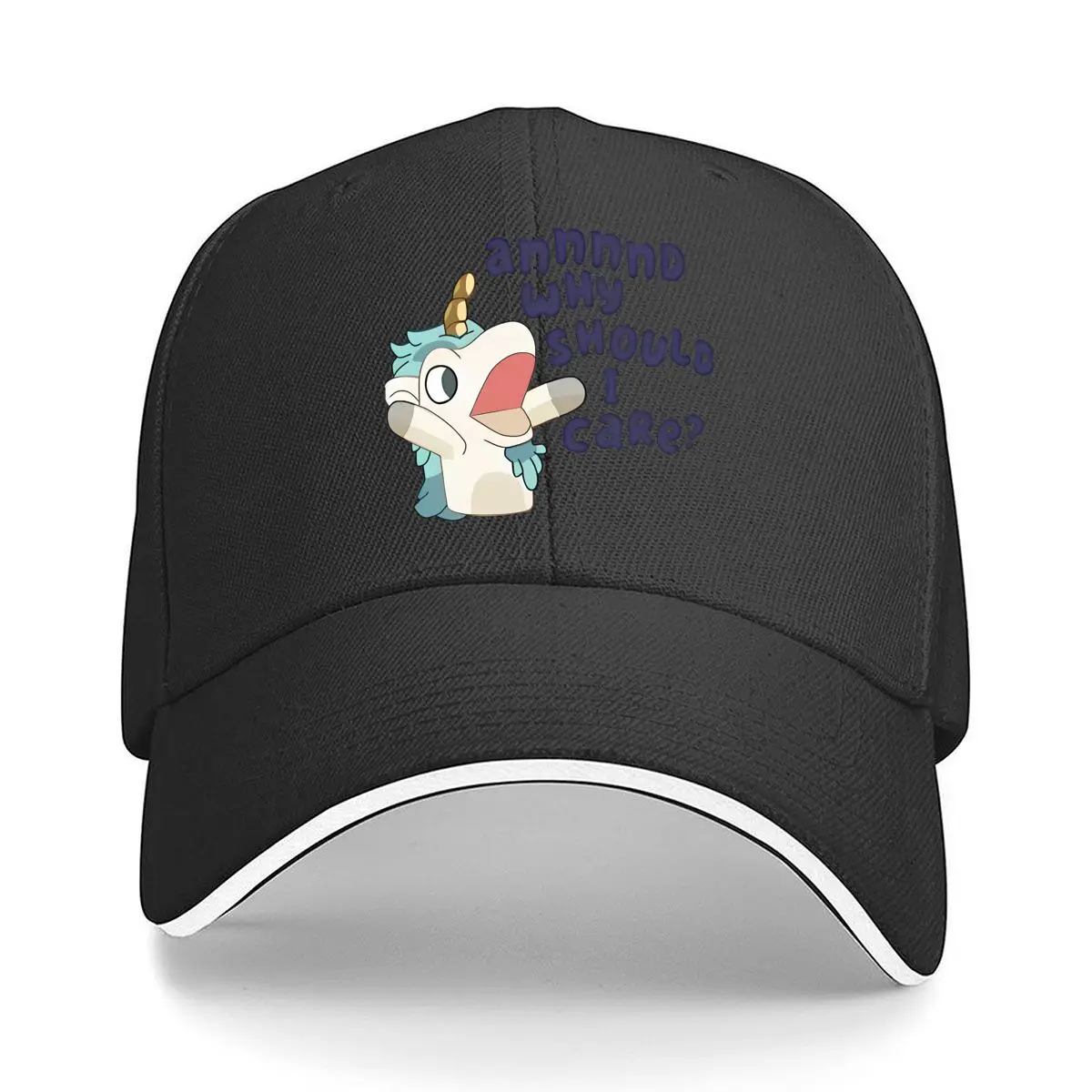 Annnnnd Why Should I Care Unicorn Sandwich Baseball Cap Outdoor