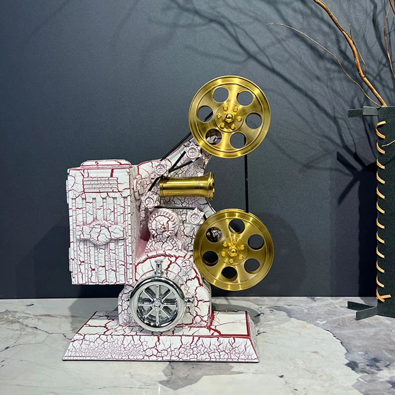 Movie Projector Model Sculpture Decoration,Living Room,Mall,Clothing Store,Window Display Props,Ornament Objects,Vintage