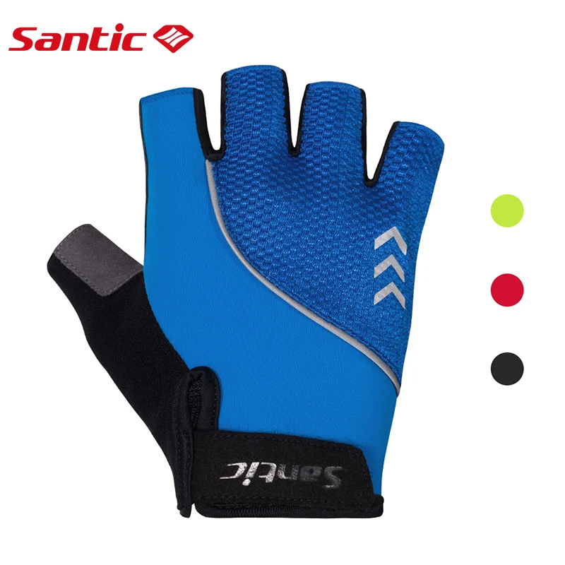 Santic Cycling Gloves Summer Half Finger Bike Gloves MTB Road Bike Breathable K3P136