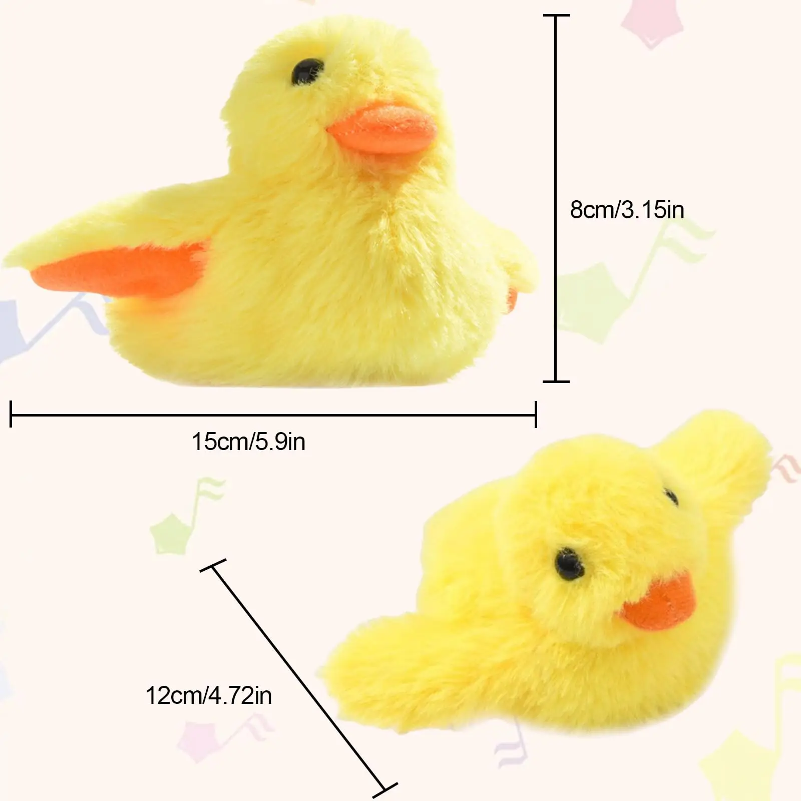 Cat Toys Rechargeable Flapping Duck with  Catnip,, Touch Activated Kitten Kicker Plush Interactive Exercise Toys for All Breeds