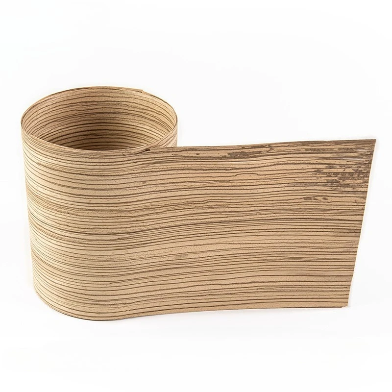 Natural Zebrawood Veneer Sheets Furniture DIY Audio Guitar Wall Door Decor Material Length:2.5meters Width:180mm Thick:0.5mm