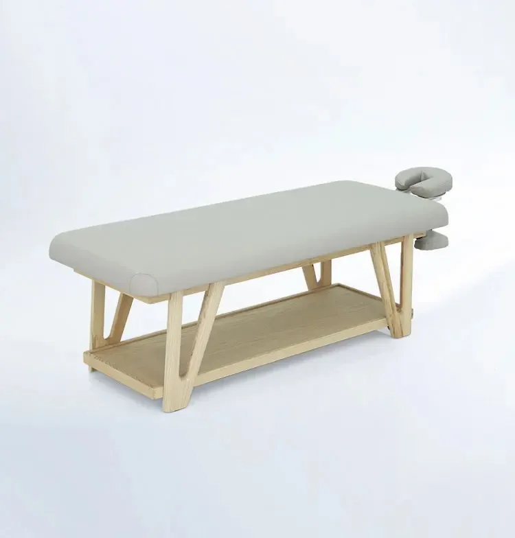 

Luxury Adjus Professional Modern Physical Therapy Treatment Thai Wood Spa Salon Facial Massage Bed for Sale