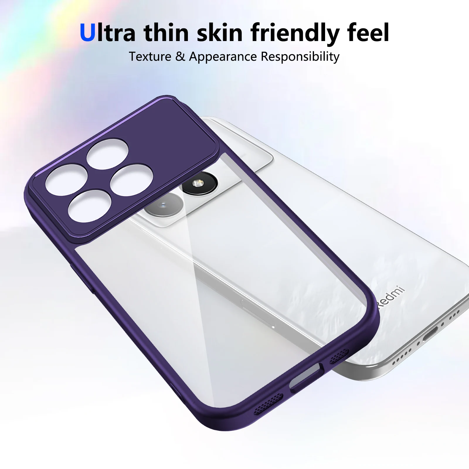 For Poco F8 Pro Air Cushion Silicon Bumper Clear Matte Back Cover Hard Case Shell Poco F8 Ultra Phone Coque Poco F6 Pro/F7 Pro