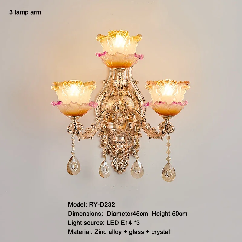 Crystals Chandelier French Luxury Living Room Bedroom Lamps Atmosphere Minimalist Ceramic Bedroom Crystal Lamp Villa Light Stair