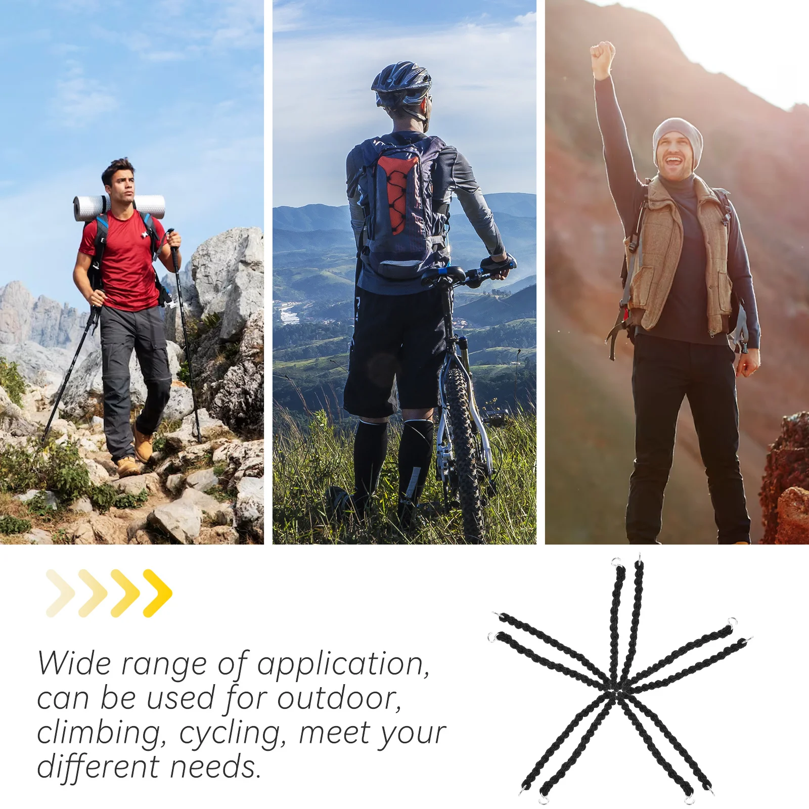 

10-шт. эластичные брюки, уличные ремни на щиколотке, эластичные ремни для ног для скалолазания, велосипедные ботинки, нейлоновый ремешок на щиколотке с креплением