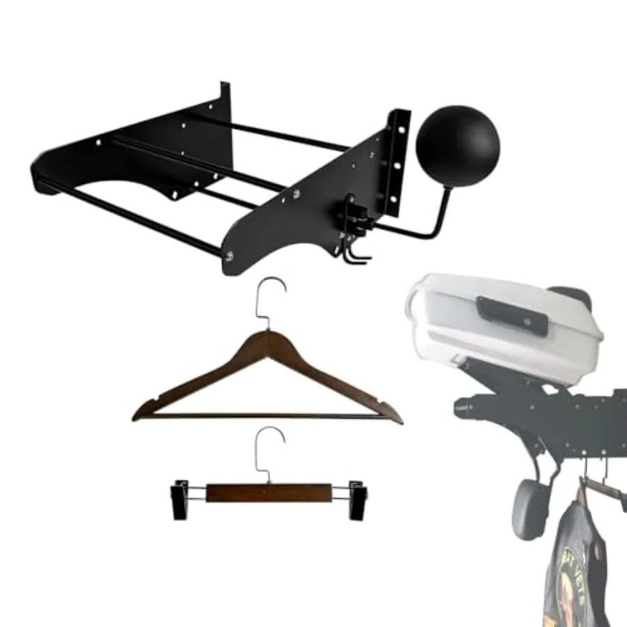 

Wall Mount Depot Storage Rack for Trunk Pak Luggage Rack with Backrest Sissy Bar Compatible for Harley Touring Road Glide Stree