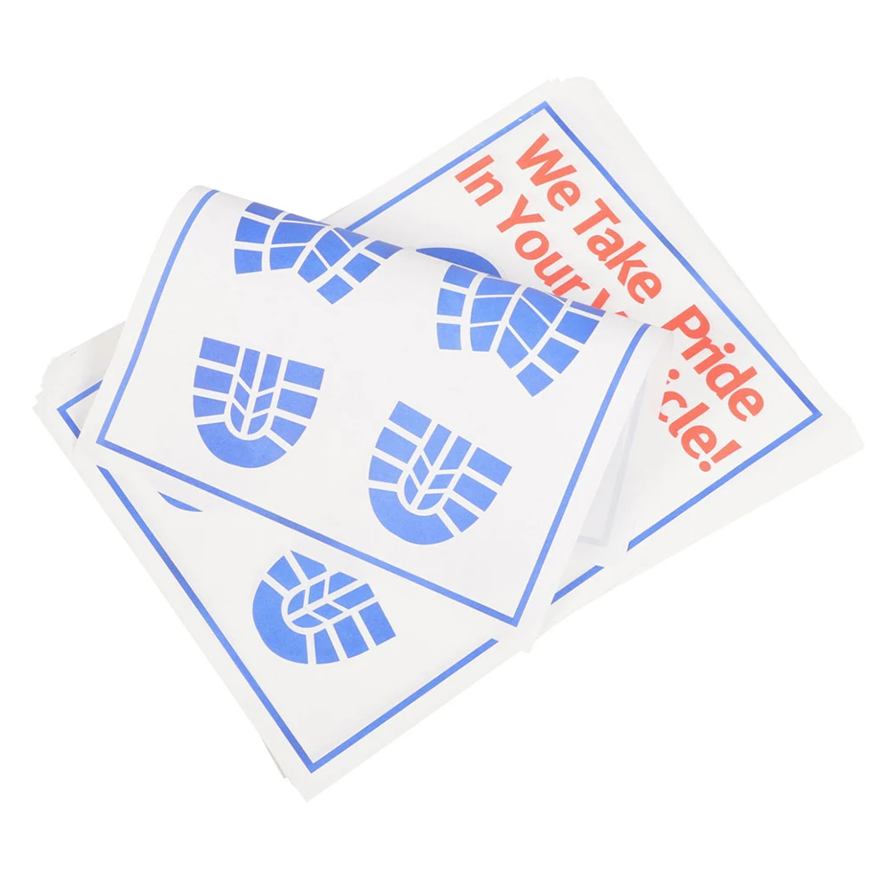 60Pcs Car Paper Floor Mats White Disposable Auto Floor Covers for Vehicle Interior Protection during Maintenance Detailing Wash