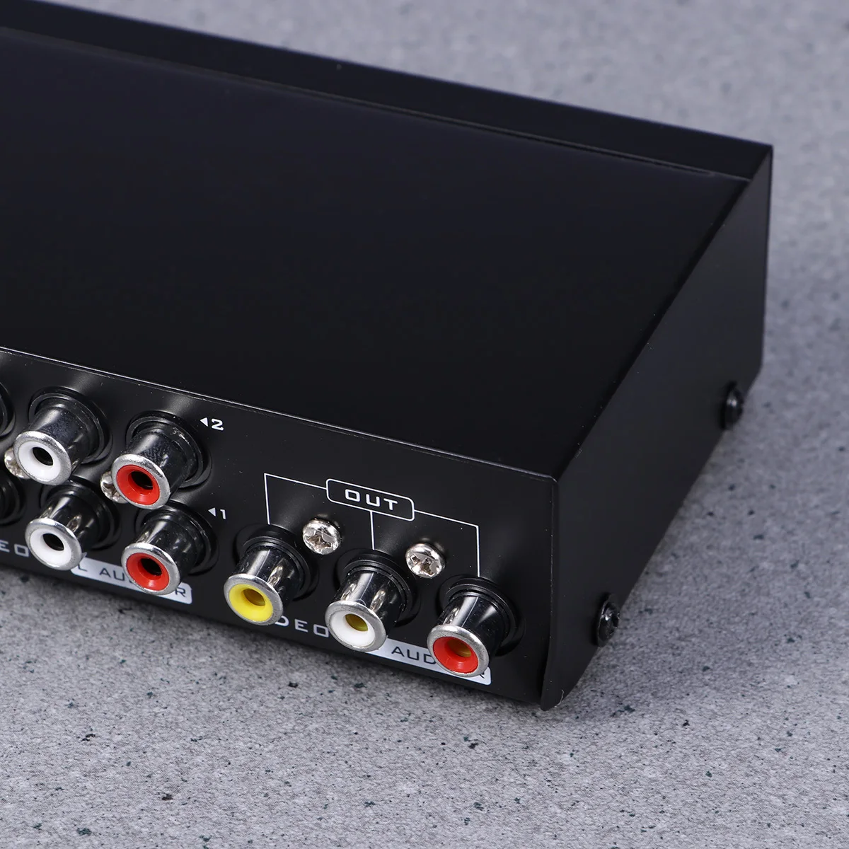 

8 Ports Rca Audio Video Advanced Circuit Design 8 in 1 Out Selector Box Anti-Interference for Family