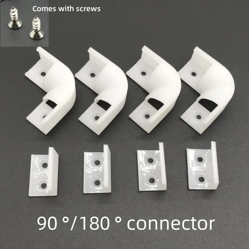 Conector de ângulo de 90/180 graus, ligação de perfil de alumínio em ângulo de LED, conector de perfil em V Conector de perfil em U