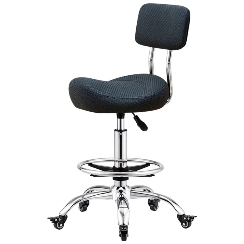 كرسي تصفيف الشعر الاحترافي لصالون التجميل، مصفف هيدروليكي دوار، أثاث صالون الحلاقة، مقعد دوار سيلا قابل للتعديل