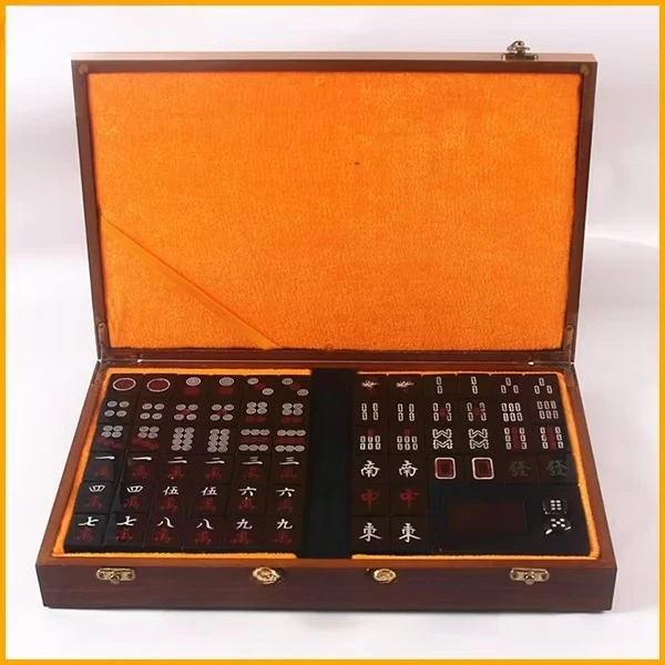 Agate Mahjong Set Antique Chinese Mahjong Set