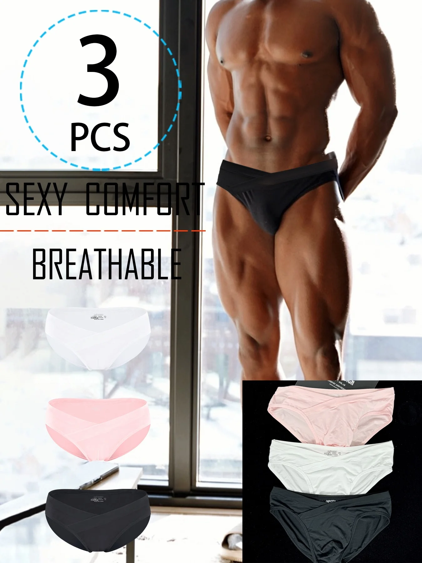Slip Hombre Triangle de Talle Bajo en Micro Modal - Slip de Entrenamiento Suave, Transpirable y de Secado Rápido - Elástico y Cómodo