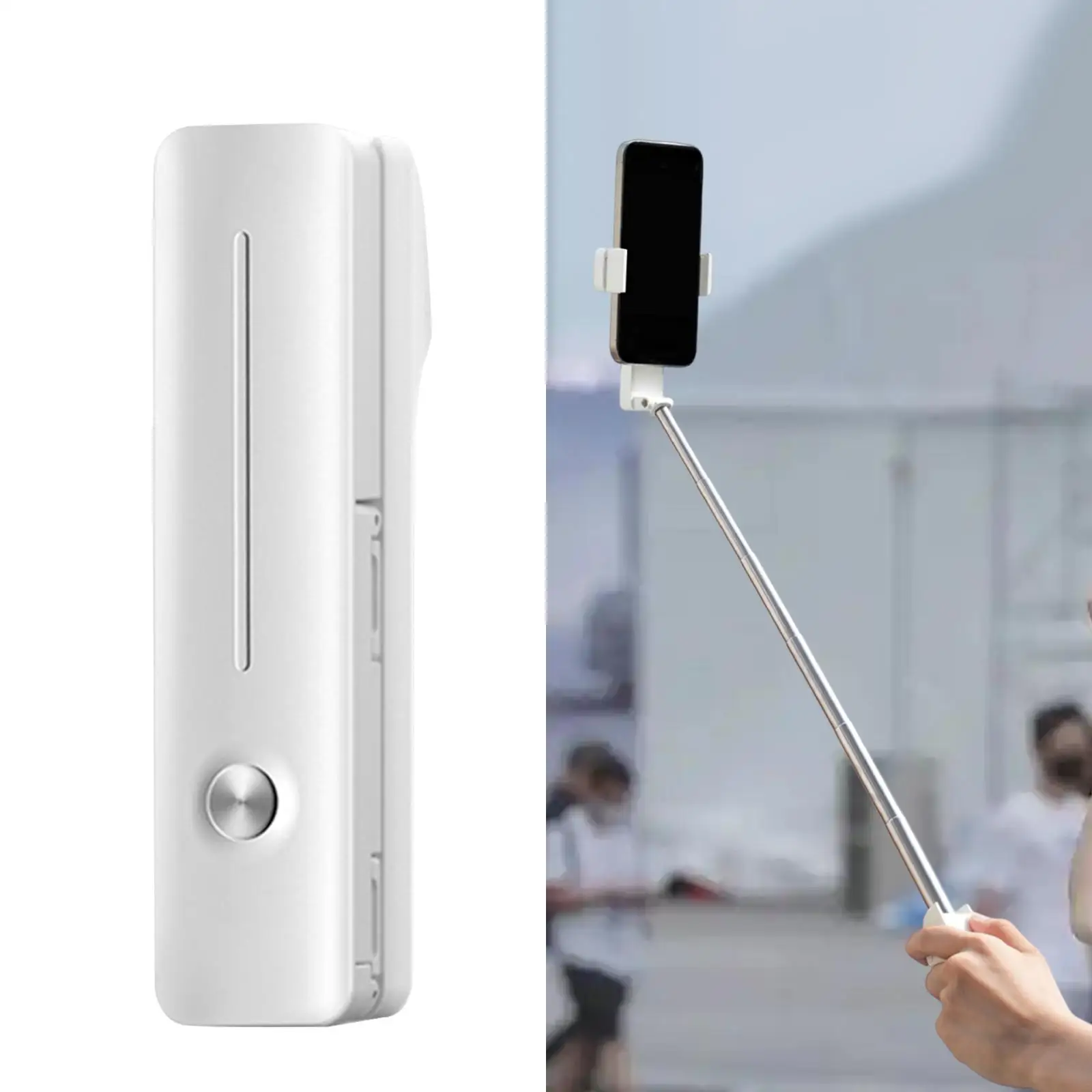 عصا سيلفي سهلة الاستخدام ومدمجة وخفيفة الوزن لصور الهاتف أثناء السفر