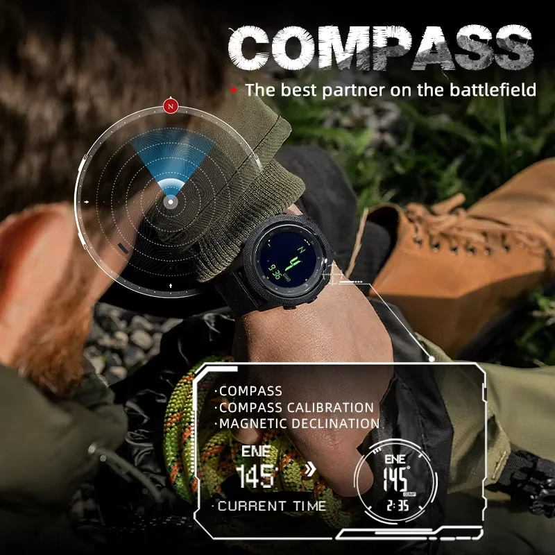 ساعة رقمية للرجال من نورث إيدج - مراجعة Altimeter Compass Watch وسعره