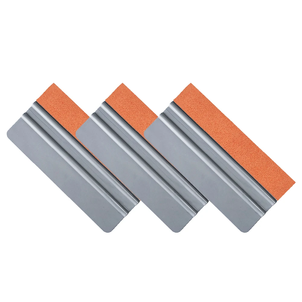 

3pcs Suede Green Squeegee Car Wrap Tools Window Tint Tool Car Accessories Vinyl Film Customized Glass Water Wiper Tools 6A75O