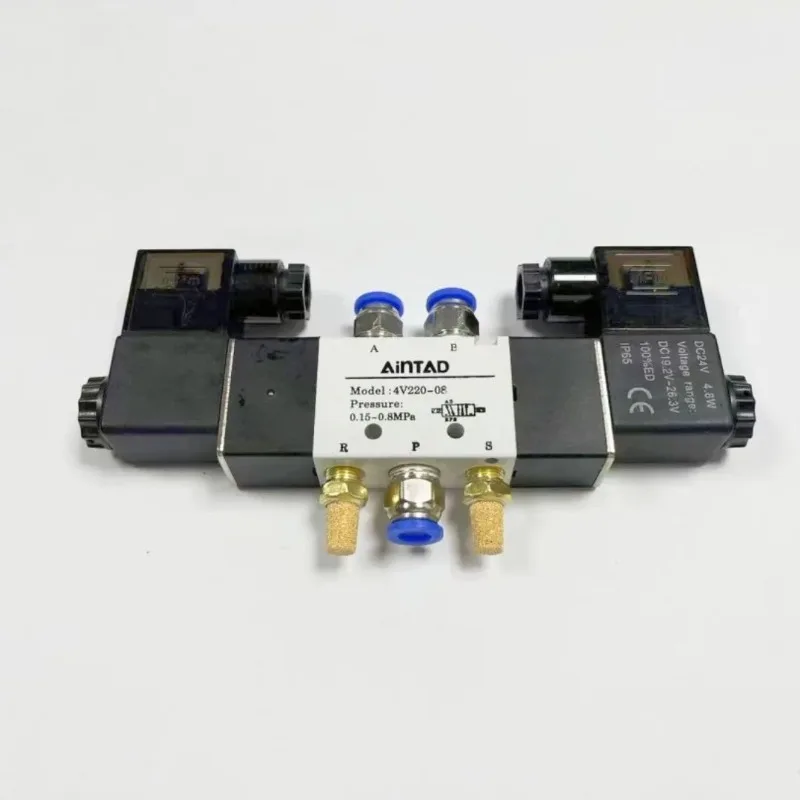 Heavy Duty 24V DC Air Directional Solenoid Valve Pneumatic Control Component for Medium Tour Bus Passenger Swing Door Pump