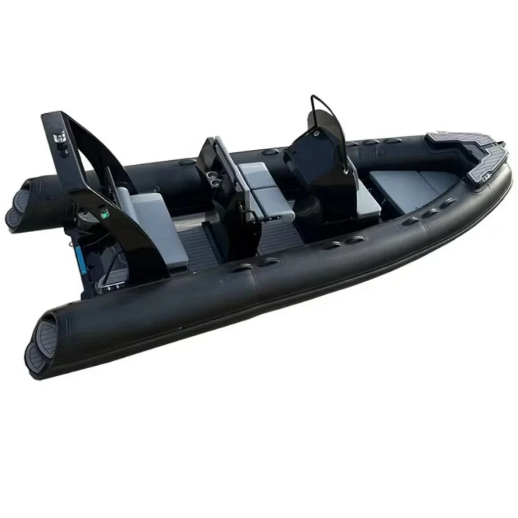 OEM Good Quality 17ft RIB 520 Inflatable Boat with Butter Fly Anchor Tray  for Fun