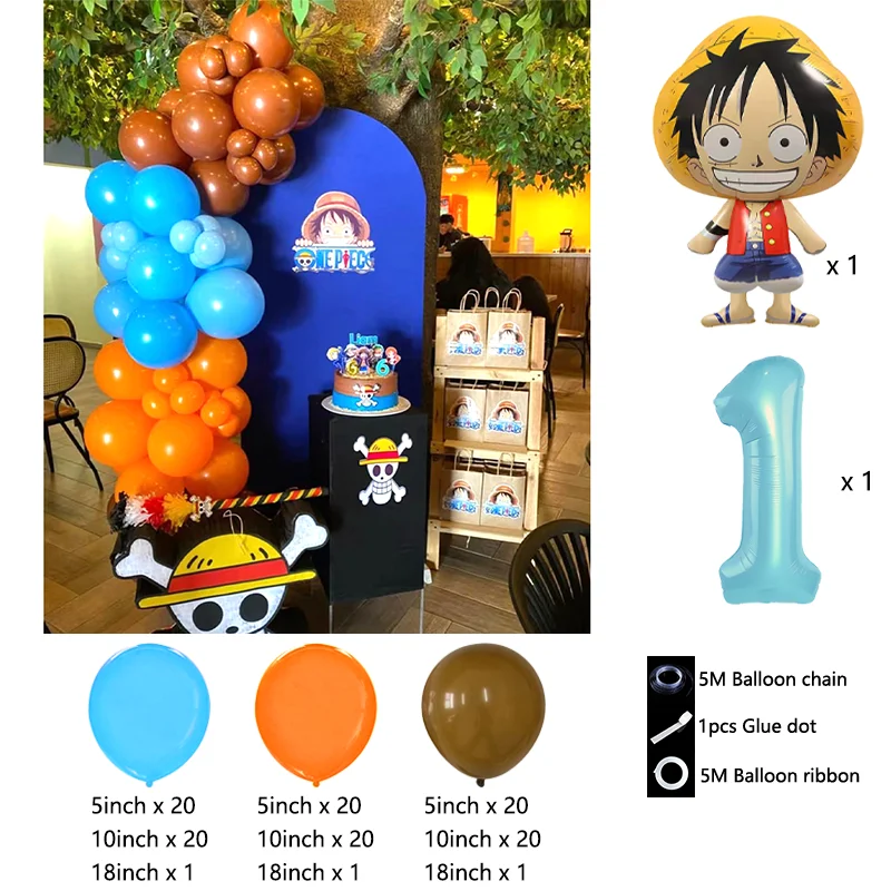Cartoon One Piece Pirate Theme - đánh giá và giá Balloon Arch Kit